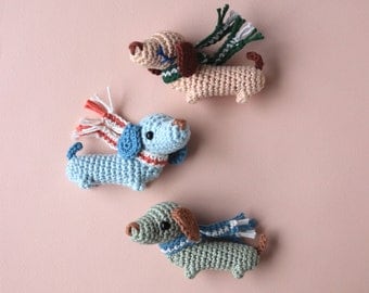 Adorable Dachshund Amigurumi Crochet Pattern PDF