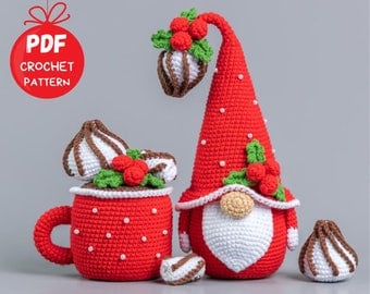 Christmas Gnome Crochet Pattern with Accessories