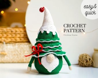 Charming Crochet Christmas Tree Gnome Pattern
