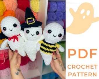 3-in-1 Ghost Costume Crochet Pattern