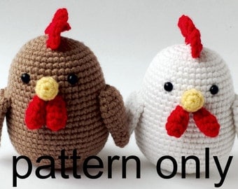 Crochet Rooster Amigurumi PDF Pattern
