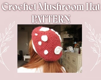 Mushroom Crochet Hat Pattern
