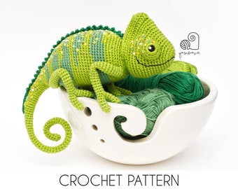 Carl the Chameleon Crochet Amigurumi Pattern