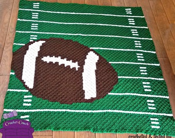 Corner-to-Corner Football Field Crochet Pattern