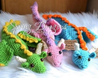 Crochet Pattern for Spring Dragons