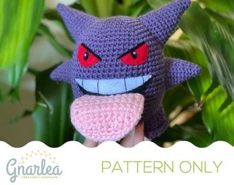 Gengar Pokemon Kanto Crochet Pattern DIY Toy