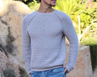 Asen Crochet Pattern Sweater for Men