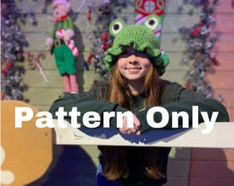 Froggy Crochet Bucket Hat Pattern PDF