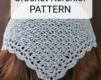 Crochet Lacy Kerchief Pattern: Cotton Church Veil