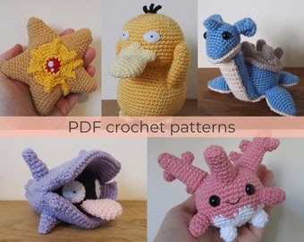 Crochet Amigurumi Patterns: Lapras, Psyduck & More!