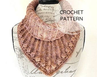 Elegant Victoria Crochet Cowl Pattern: Textured Neckwarmer