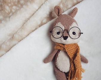 Bucky the Squirrel Crochet Pattern - Amigurumi