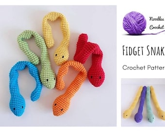Sensory Snake Crochet Pattern for Therapy Toy