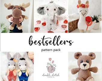 Bestsellers Amigurumi Crochet Pattern Package PDF
