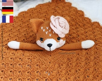 Frankie The Fox Crochet Lovey Pattern