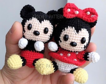 MK Mouse Couple Amigurumi Crochet Pattern
