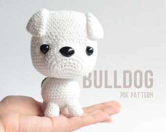Bulldog Amigurumi Crochet Pattern PDF