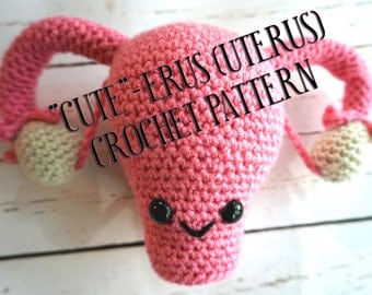 Crochet Pattern for Uterus Stuffie Toy