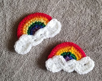 Rainbow Applique Spring Crochet Pattern PDF