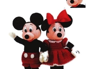 Affordable Vintage Mickey & Minnie Crochet Patterns