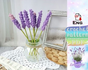Lovely Lavender Crochet Flower Pattern