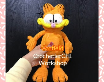Adorable Garfield Cat Crochet Amigurumi Pattern