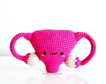 Easy Anatomical Uterus Amigurumi Crochet Pattern