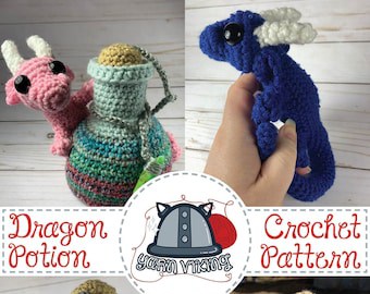 Large Dragon Dice Bag Crochet Pattern