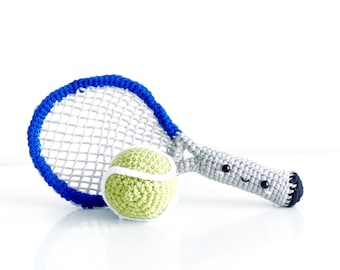 Beginner's Tennis Racket & Ball Crochet Pattern