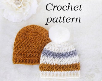 Newborn & Toddler Crochet Beanie Pattern