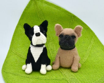 Crochet Pattern for French Bulldog & Boston Terrier