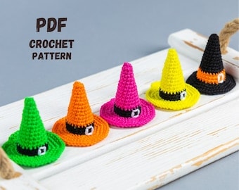 Crochet Witch Hat Keychain Amigurumi Pattern