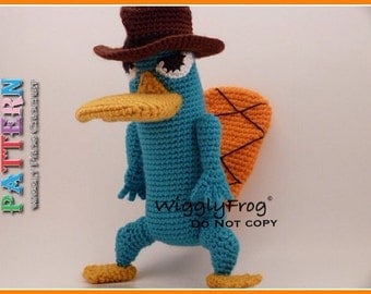 Perry the Platypus Amigurumi Crochet Pattern PDF