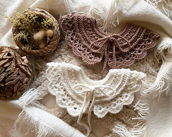 Lovely Crochet Collar Pattern: US English Instructions