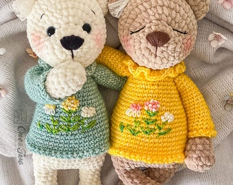 Sugar the Bear Crochet Amigurumi Pattern