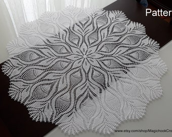 Vintage Crochet Pineapple Doily Pattern #15