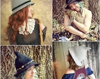 Boho Hedge Witch Hat Crochet Pattern