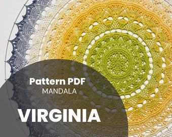 Virginia Mandala Crochet Pattern PDF