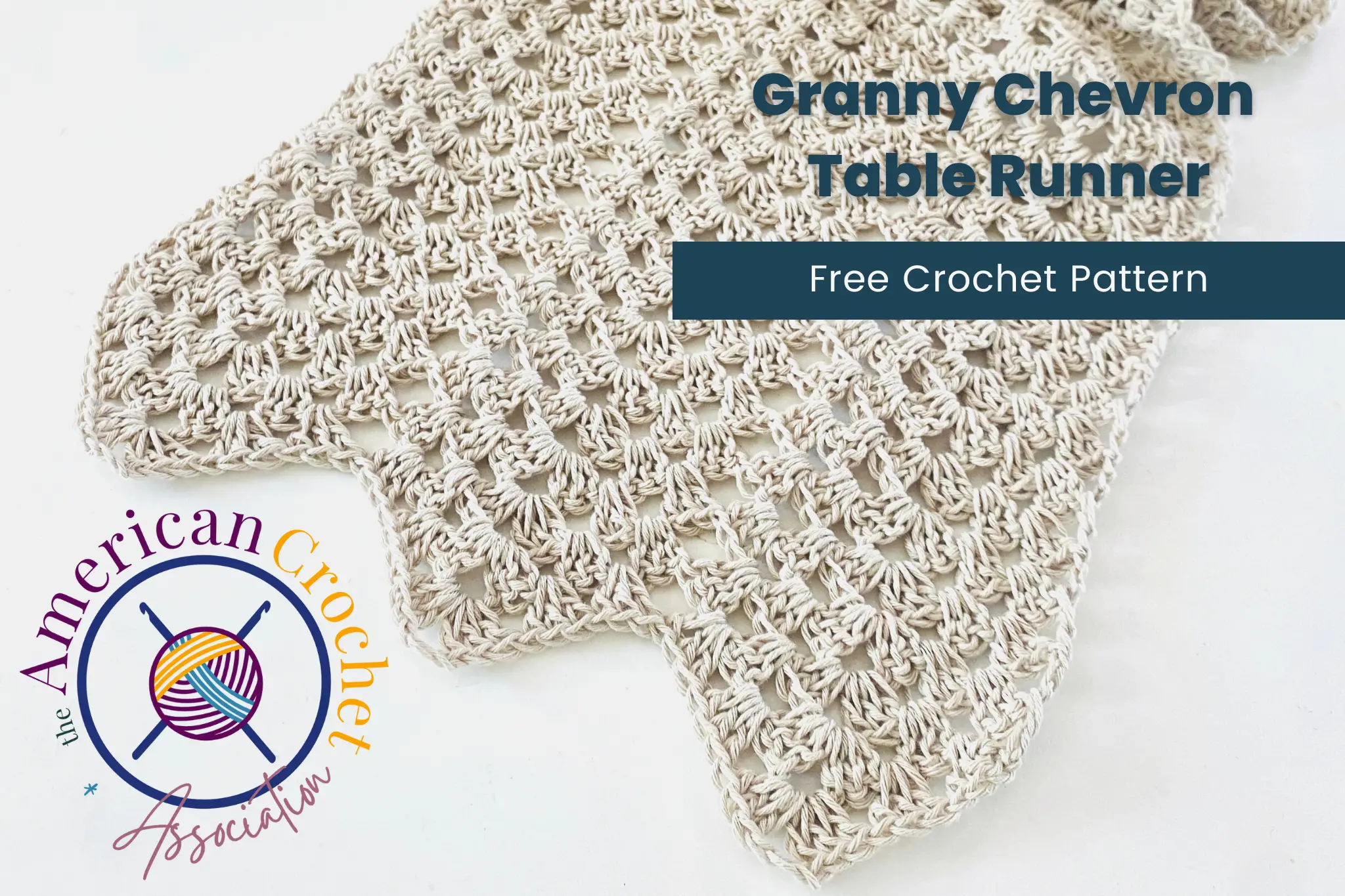 Granny Chevron Table Runner Free Crochet Pattern