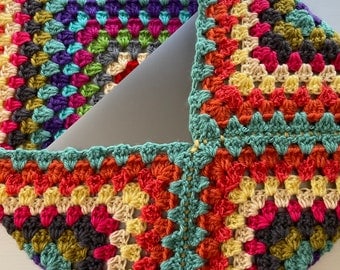 Eco-Friendly Granny Square Crochet Laptop Sleeve Pattern
