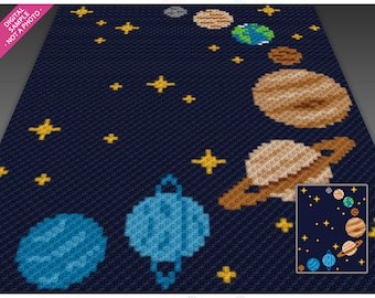 Solar System Planets Crochet & Cross-Stitch Pattern