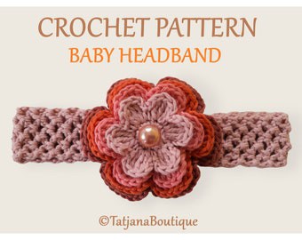 Cotton Baby Headband Crochet Pattern #155