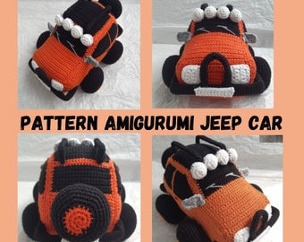 Handmade Crochet Amigurumi Car Pattern PDF
