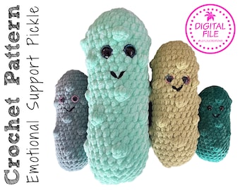 LilyLou's Emotional Support Pickle Crochet Pattern