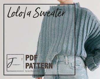 Lolo/a Oversized Crochet Sweater Pattern Tutorial