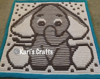 Elephant Mosaic Crochet Pattern for Baby Blanket