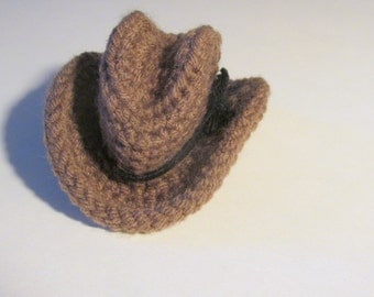 Crochet Your Own Mini Cowboy Hat Pattern