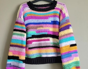 Odds & Ends Crochet Sweater Pattern Tutorial