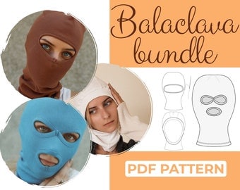Balaclava Bundle: 3 Ski Mask Sewing Patterns