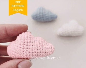 Mini Cloud Crochet Pattern PDF in Russian